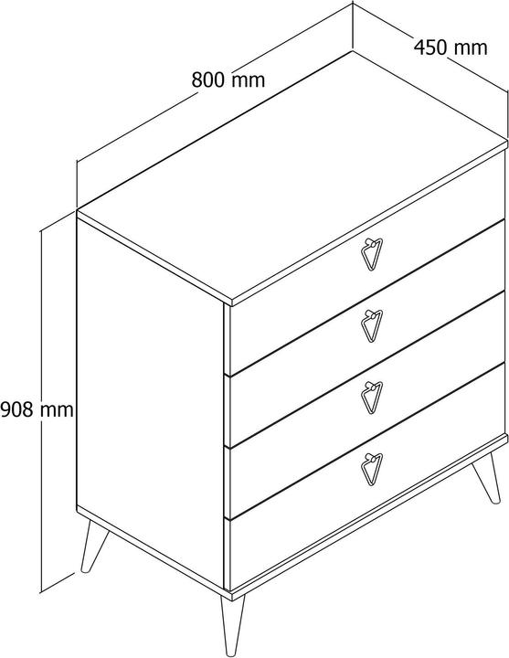 Produktbild Kalune Design Makai (80 x 45 x 90.80 cm)