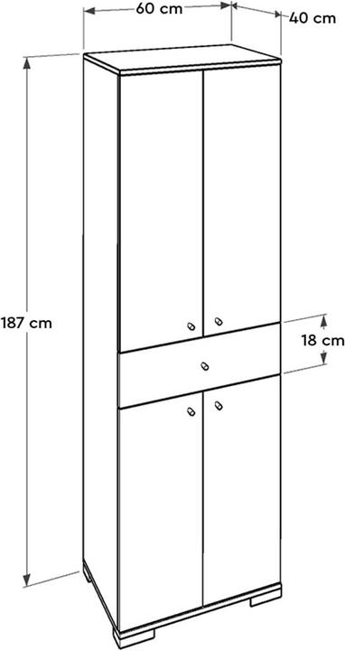 Image du produit Kalune Design Judson (60 x 40 x 187 cm)