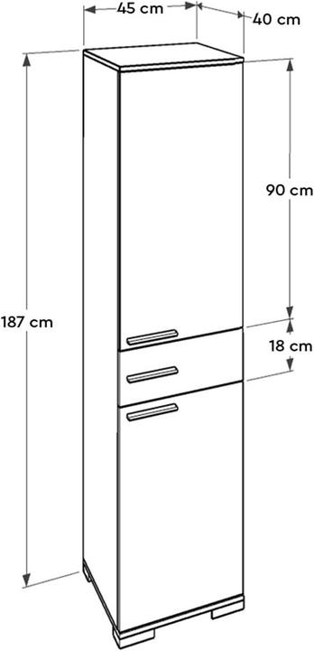 Produktbild Kalune Design Judson (45 x 40 x 187 cm)