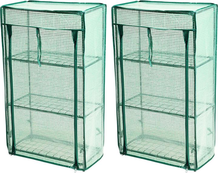 ProGarden 2er-Set Mini Gewächshaus, 42 x 80 x 24 cm