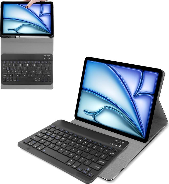 Produktbild Cazy Tastatur Hülle Kompatibel mit iPad Air 2022 (5th Gen)/iPad Air 2020 (4th Gen) - Schutz Etui mit (DE)