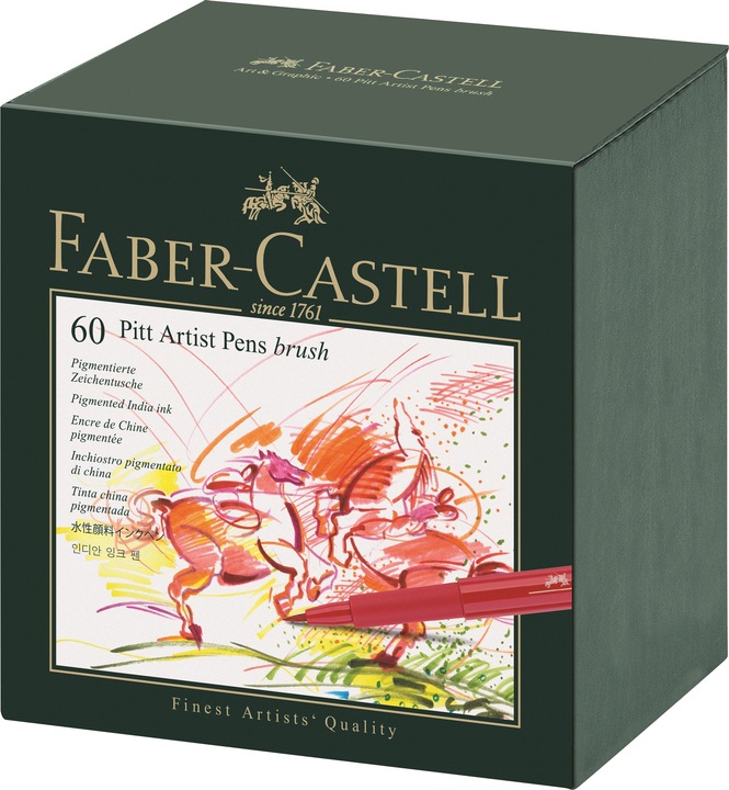 Faber-Castell Pitt Artist (Multicoloured, 60 x)