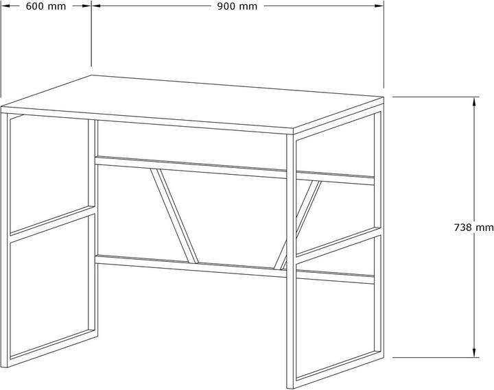 Produktbild Kalune Design Aisha (90 x 60 x 74 cm)
