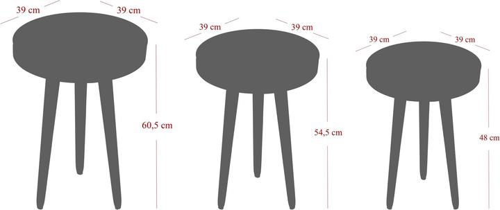 Produktbild Kalune Design Melinda (39 x 39 x 60.50 cm)