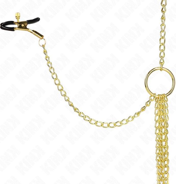 Immagine prodotto Pipedream KINK - 4 morsetti per capezzoli e clitoride, regolabili, oro