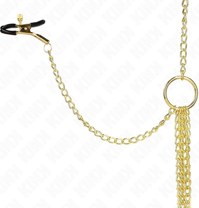 Actual product image Pipedream KINK - 4 nipple and clitoris clamps, adjustable, gold