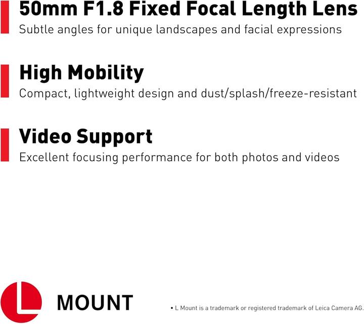 Produktbild Panasonic Lumix S 50mm f/1.8 (Leica L, Vollformat)