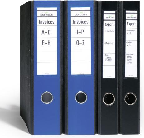 Produktbild Durable ORDOFIX 1 Pg. Ã 10 Stück 809000