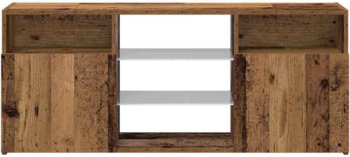 Produktbild VidaXL TV-Schrank mit LED-Leuchten Altholz-Optik 120x30x50 cm TV-Möbel (120 x 30 x 50 cm)