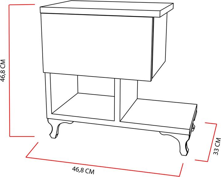 Actual product image Hanah Home Jayla (46.80 x 33 x 46.80 cm)