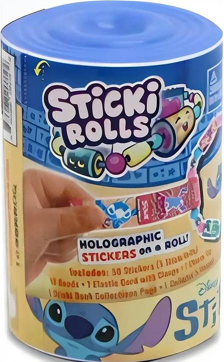 Immagine prodotto Jazwares Sticki Rolls Capsules Stitch Sticker (50 Adesivo)