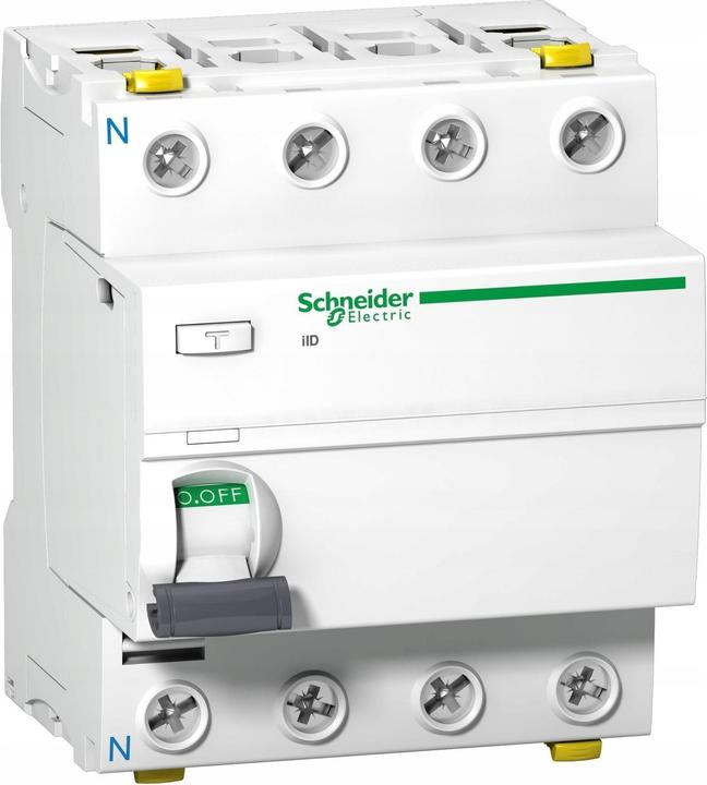 Productafbeelding Schneider Electric Acti 9 iID-RCCB-4P-25A-30mA Type AC A9Z11425