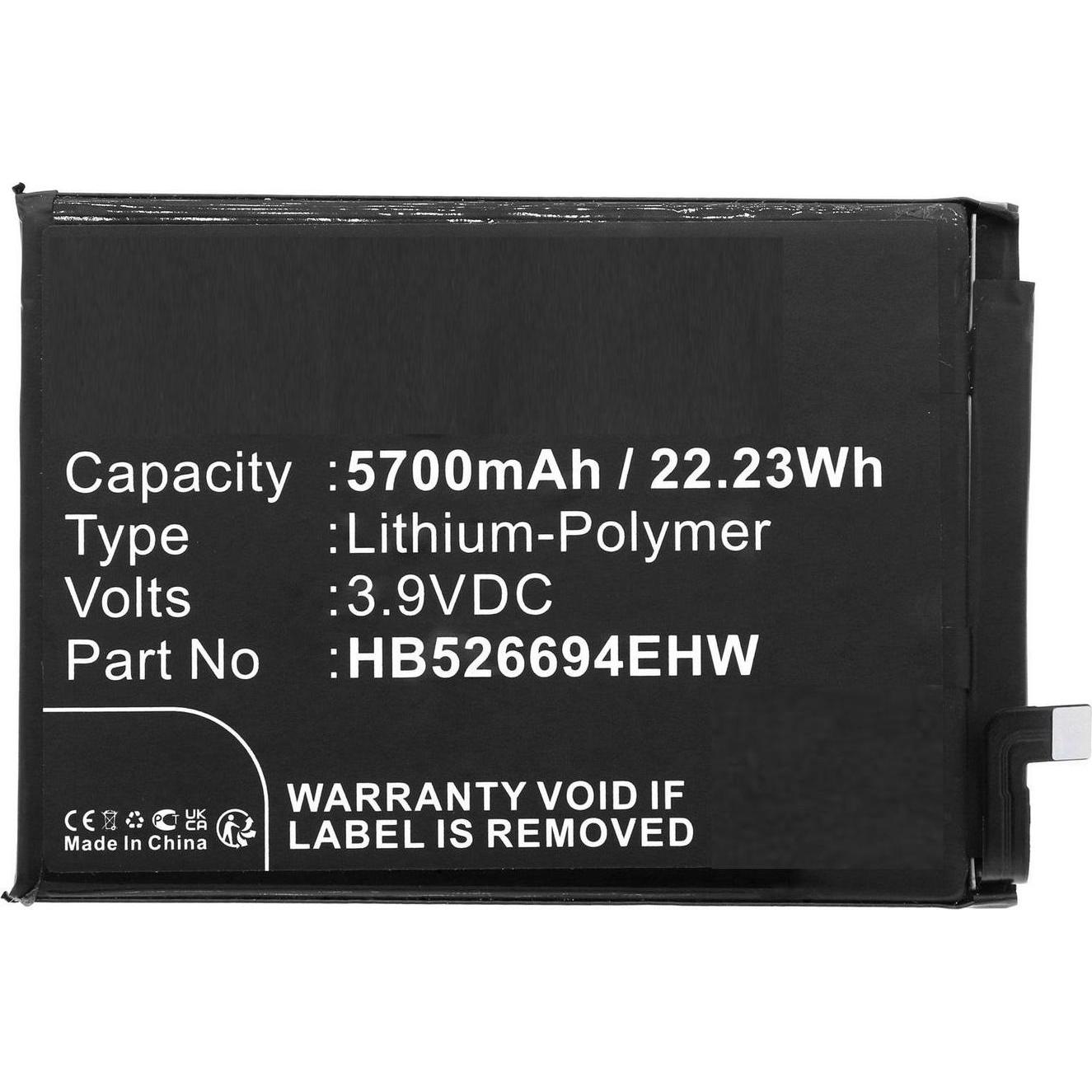 CoreParts Battery for Honor Mobile (Akku), Mobilgerät Ersatzteile, Schwarz