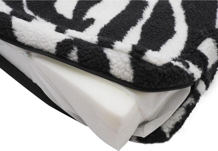 Actual product image Nordic Paws - Zebra Comfort Dogbed - Zebra Pattern - M 60 x 52 x 20 cm (Dog)