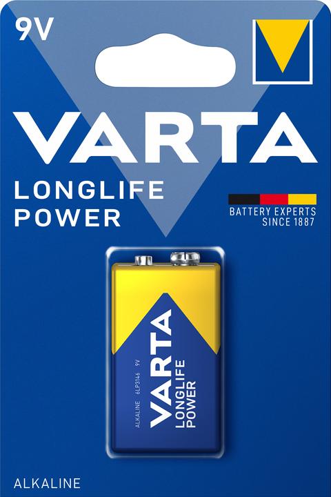 Varta LONGLIFE Power (1 Stk., 9V Block, 580 mAh)