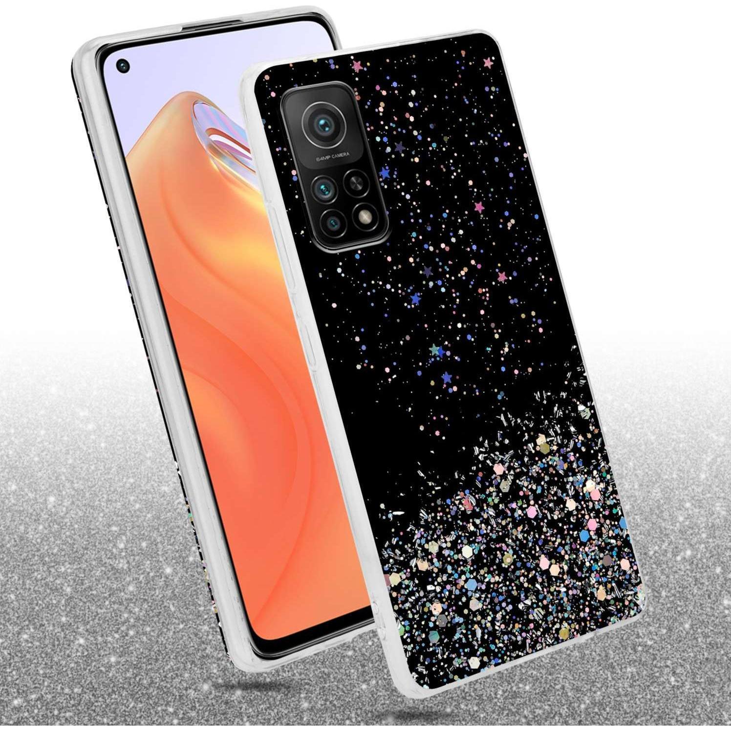 Thumbnail - Cadorabo TPU Hülle für Xiaomi Mi 10T / Mi 10T PRO mit Glitzer (Xiaomi Mi 10T Pro, Xiaomi Mi 10T), Smartphone Hülle, Schw...