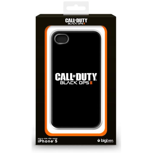 Bigben Logo Call of Duty - Black Ops 2 per iPhone 5 (Apple iPhone 5), Cover smartphone, Nero, Bianco
