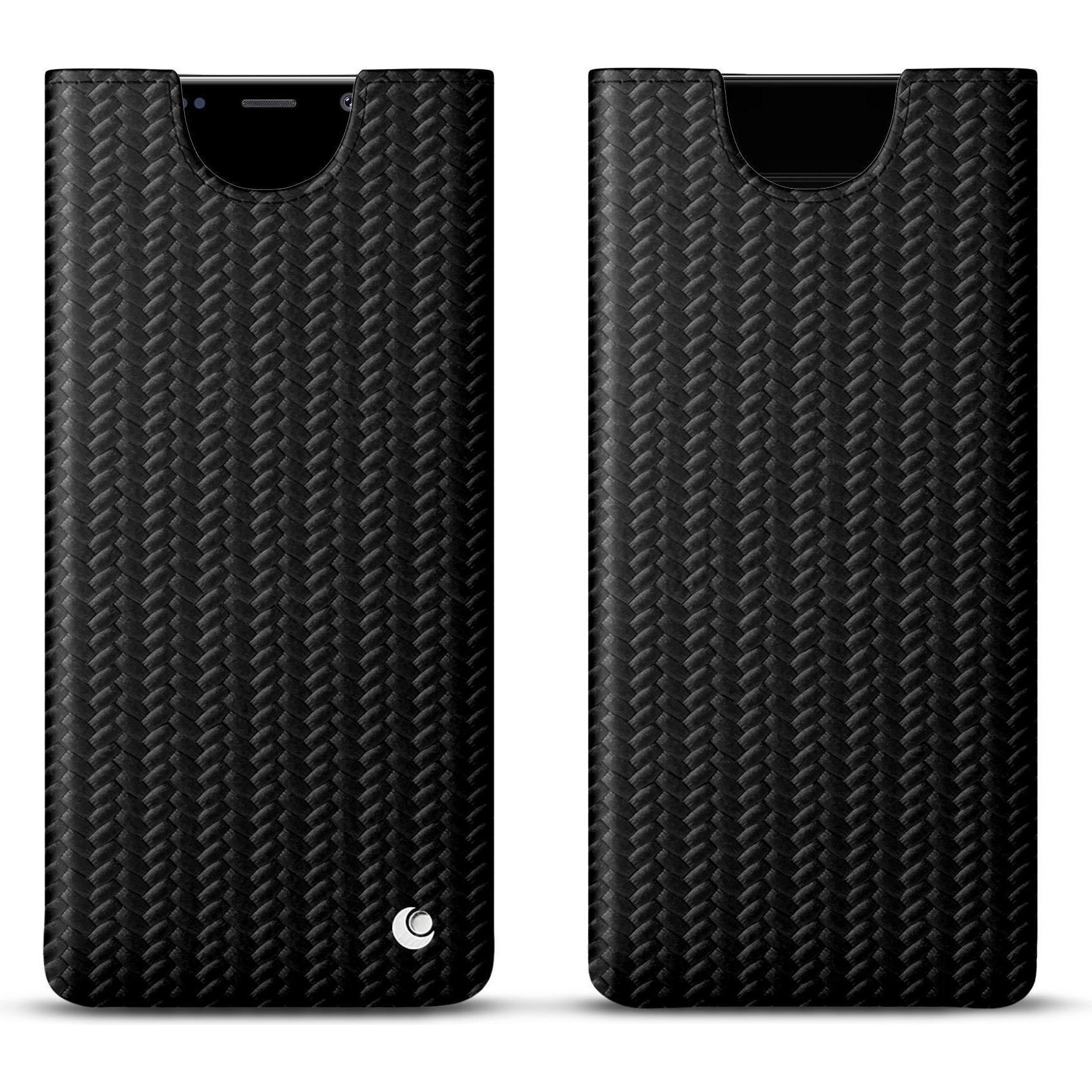 Noreve Lederschutzhülle (Samsung Galaxy Note 9), Smartphone Hülle, Schwarz