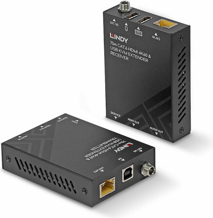 Lindy 70m Cat.6 HDMI 4K60, USB & Audio KVM Extender