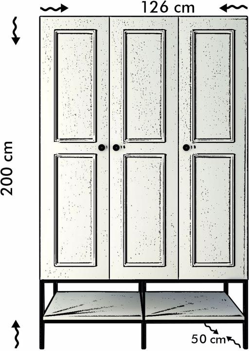 Image du produit Hanah Home Fabienne (126 x 50 x 200 cm)