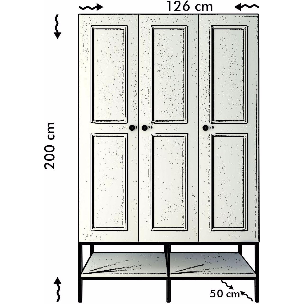Hanah Home, Kleiderschrank, Fabienne