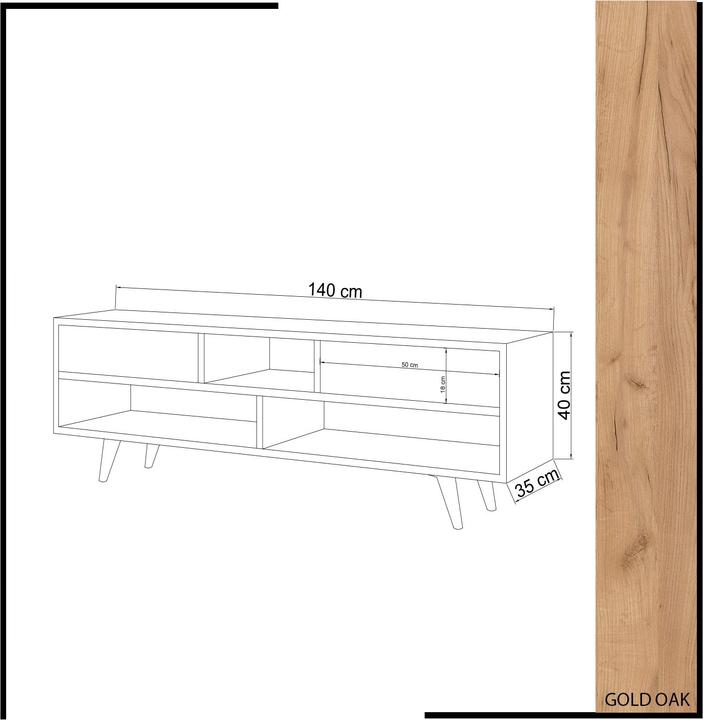 Actual product image Homitis Ella (140 x 35 x 40 cm)