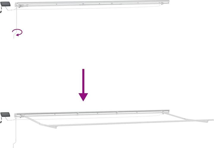 Actual product image vidaXL Einziehbare Markise (3 m)