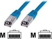 Produktbild Digitus CAT 5e SF-UTP Patchkabel PVC AWG 26/7 Länge 1 m Farbe Blau (SF/UTP, CAT5e, 1 m)