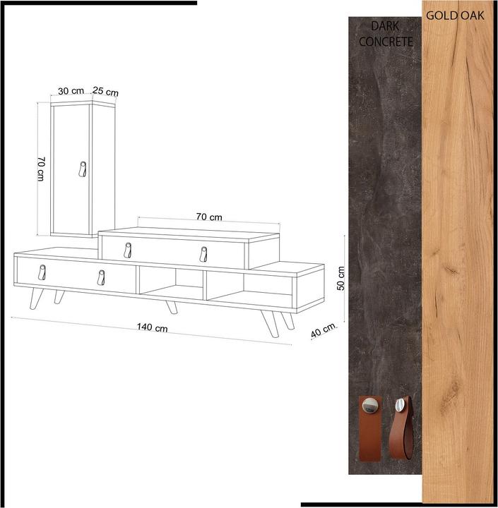 Actual product image Homitis Wren (140 x 40 x 50 cm)