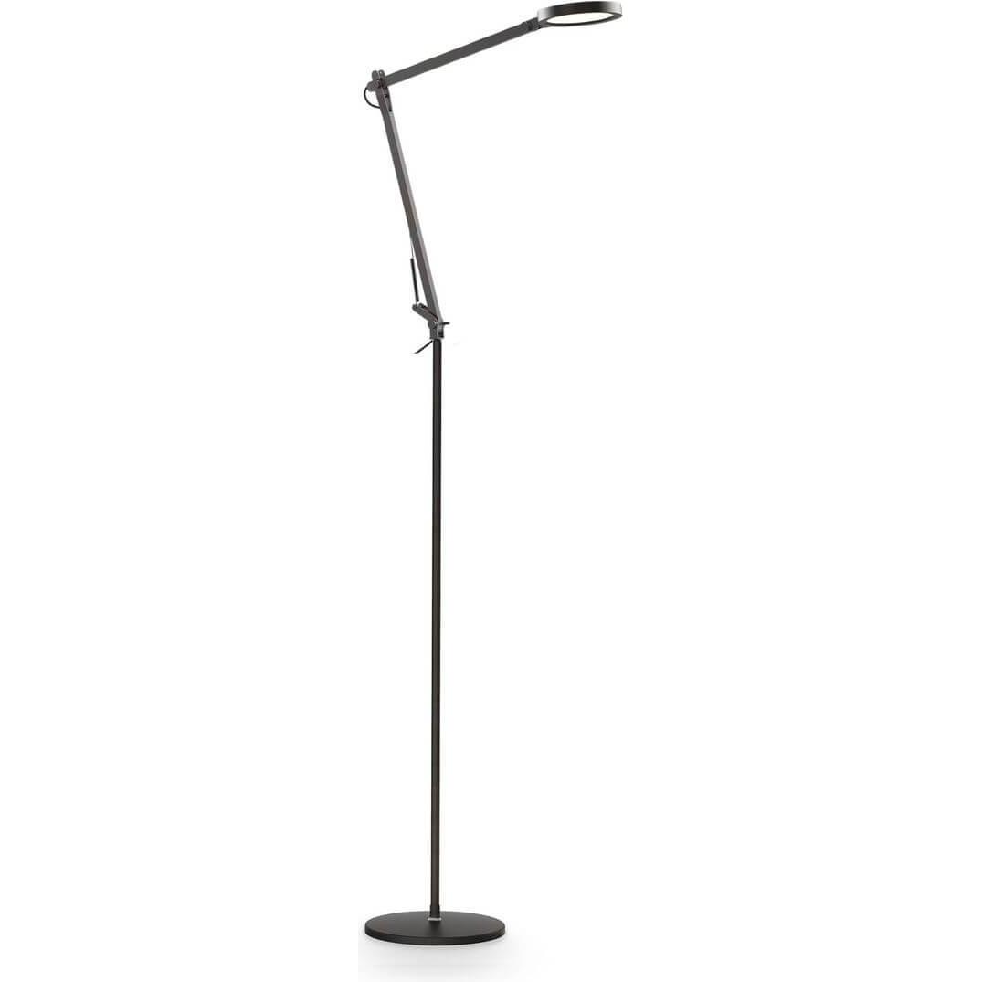 Ideal lux, Stehlampe, FUTURA LED Stehleuchte 12,5W dimmbar Schwarz neutralweiss 204949 (1100 lm)