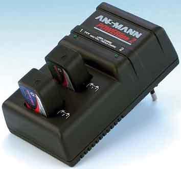 Productafbeelding Ansmann Stromleitung 2 (2 Pcs., 9V Block, Lader zonder batterij)