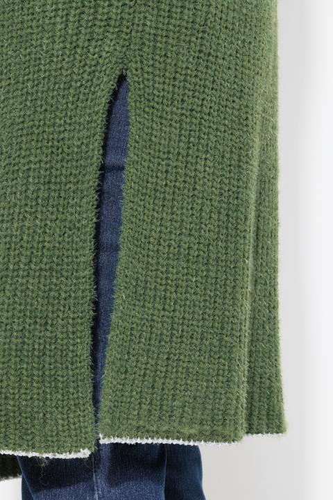 Produktbild Miamoda Strickjacke, extra lang, Ausschnitt mit Zierstich (56)