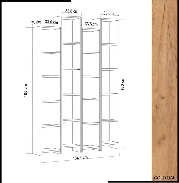 Produktbild Homitis Thomas (134.40 x 25 x 180 cm)