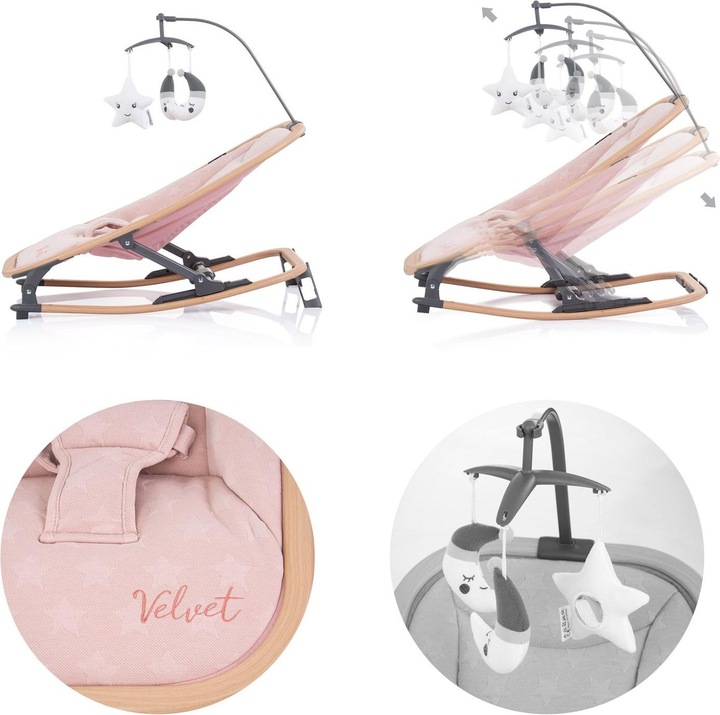 Produktbild Chipolino Babywippe Velvet faltbar