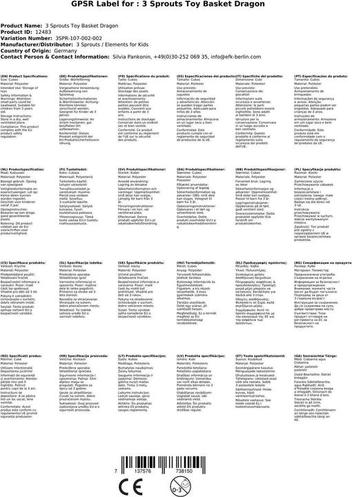 Image du produit 3 Sprouts Boîte à jouets