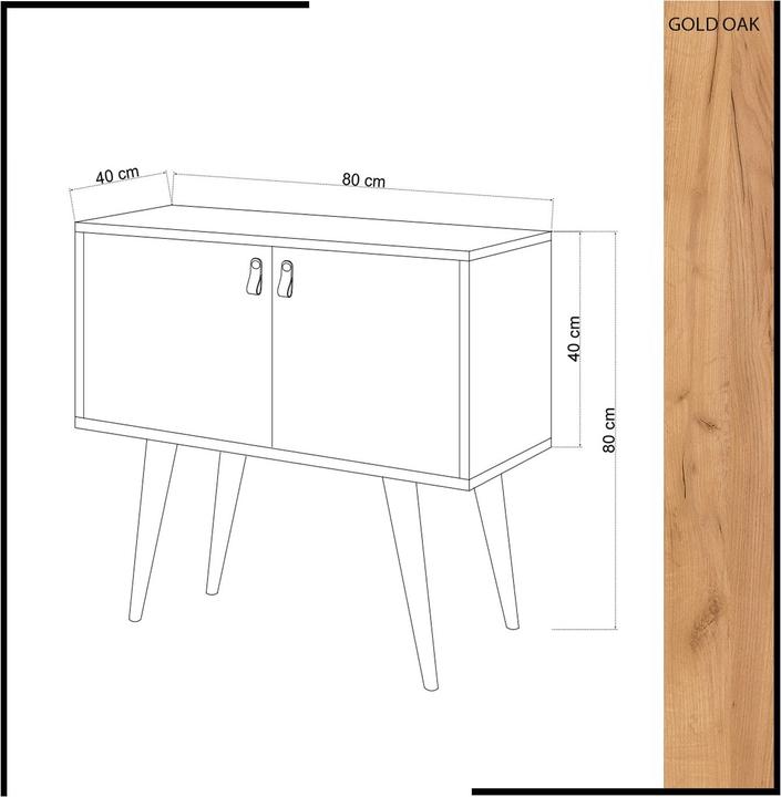 Actual product image Homitis Kase (80 x 18 x 80 cm)