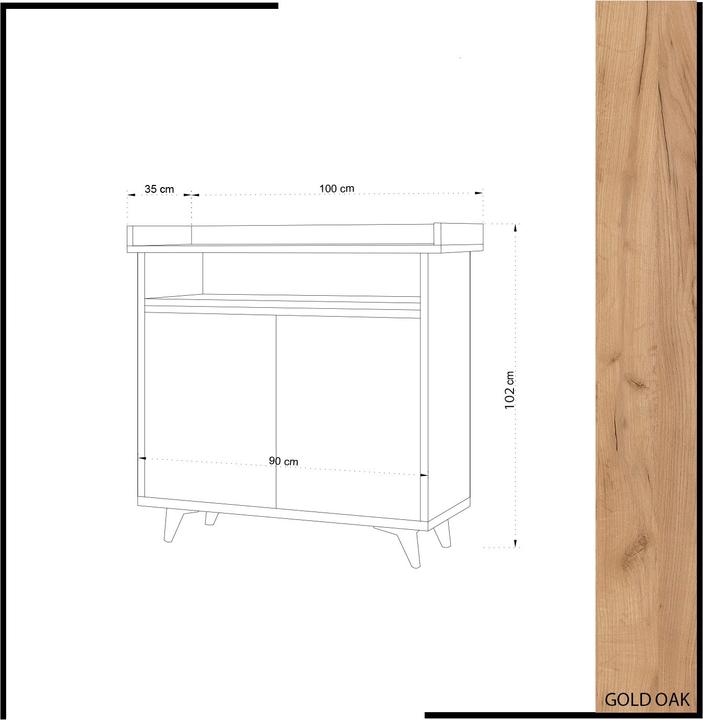 Actual product image Homitis Natalie (100 x 35 x 102 cm)