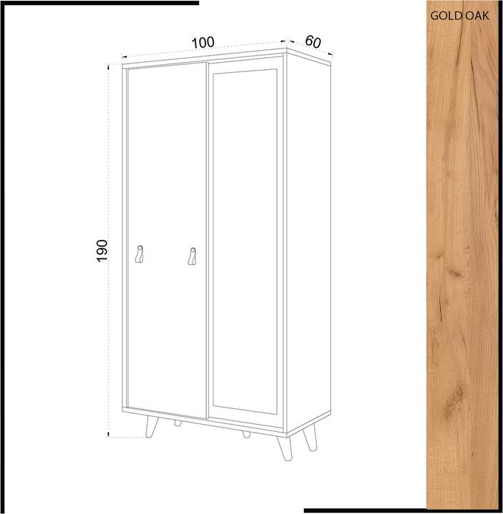 Immagine prodotto Homitis Kamdyn (100 x 60 x 190 cm)