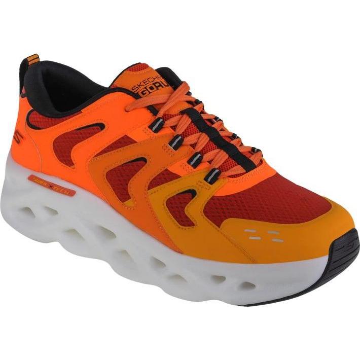 Skechers, Uomini, Calzini, GO Run Swirl Tech - Arancione, Arancia, (Confezione singola, 43)