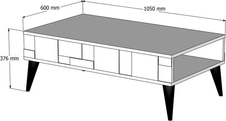 Produktbild Hanah Home Dane (105 x 60 x 37.6 cm)