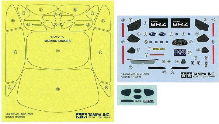 Actual product image Tamiya 1/24 Subaru BRZ (ZD8)