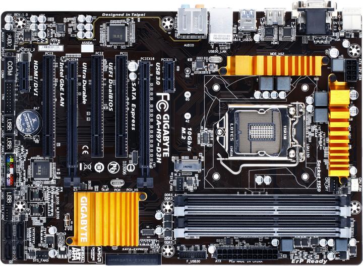 Produktbild Gigabyte Ga-H97-D3h (LGA 1150, Intel H97, ATX)