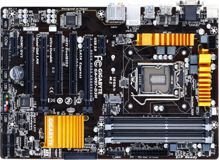 Produktbild Gigabyte Ga-H97-D3h (LGA 1150, Intel H97, ATX)