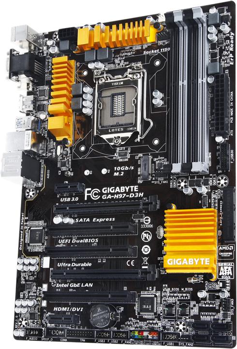 Produktbild Gigabyte Ga-H97-D3h (LGA 1150, Intel H97, ATX)