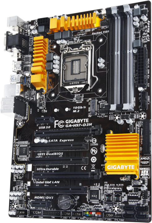 Produktbild Gigabyte Ga-H97-D3h (LGA 1150, Intel H97, ATX)