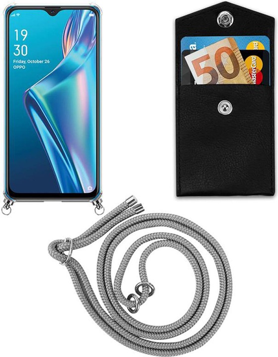 Produktbild Cadorabo TPU Handy Kette SILBER Cover