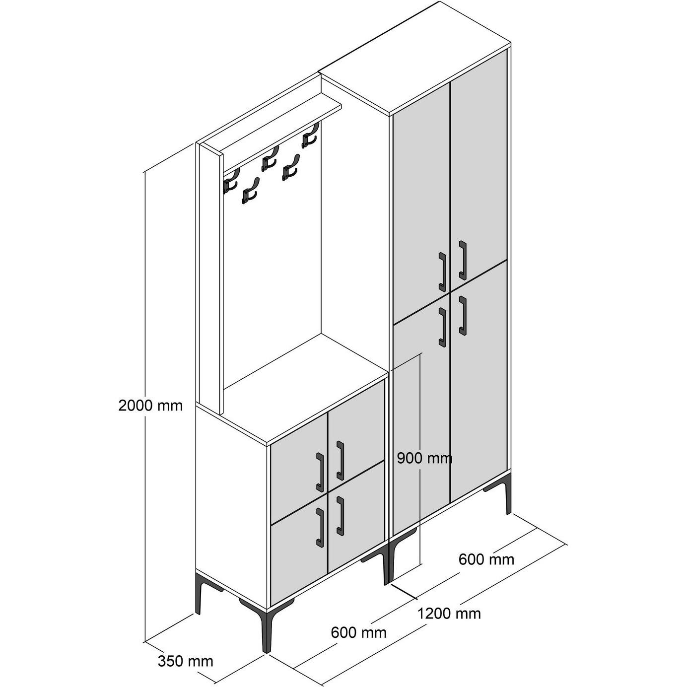 Thumbnail - Hanah Home, Garderobe + Kleiderhaken, Jessica