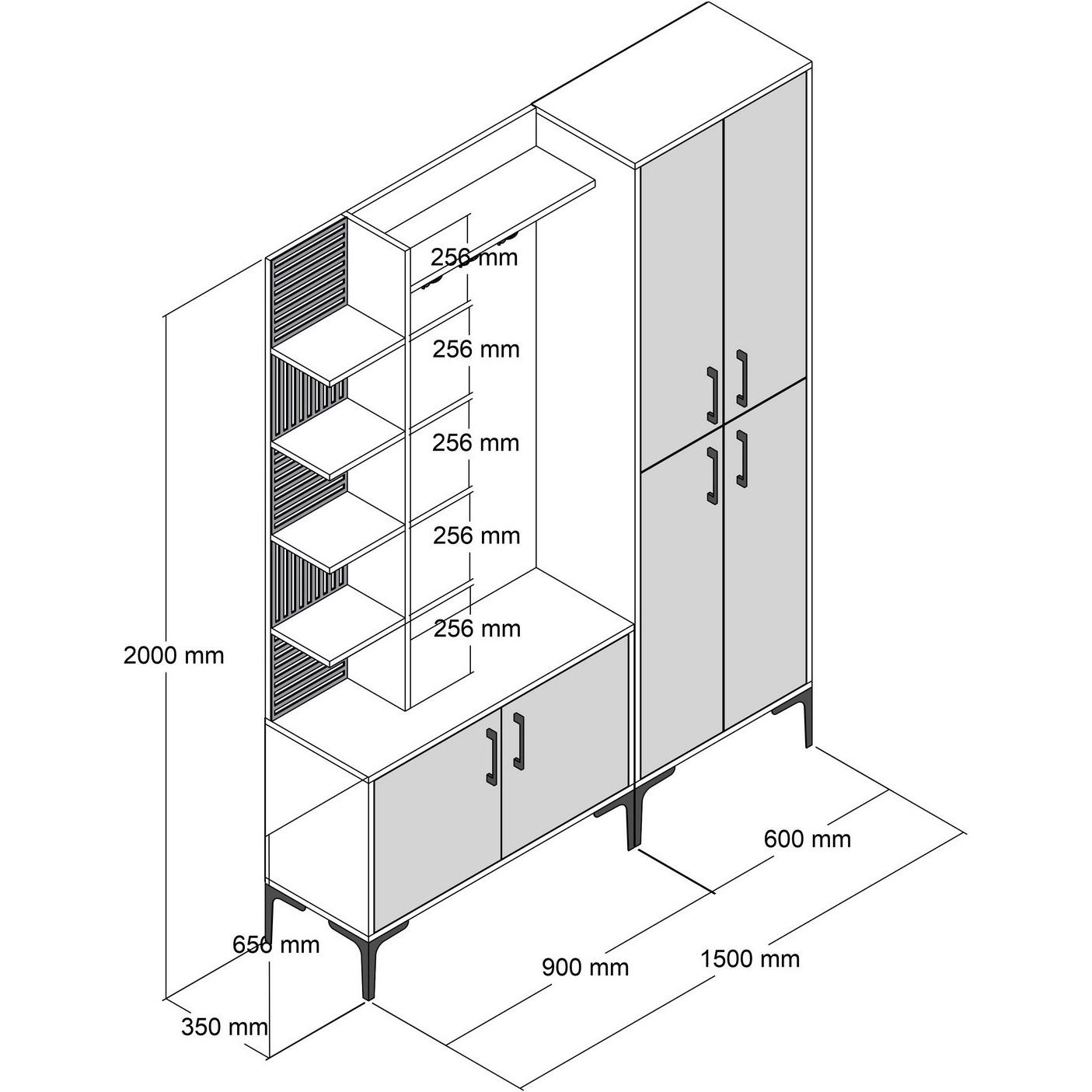 Thumbnail - Hanah Home, Garderobe + Kleiderhaken, Carmelo