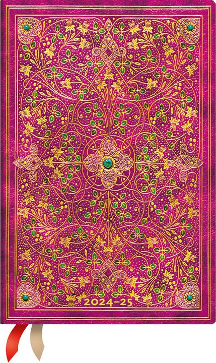 Image du produit Paperblanks PAPERBLAN Agenda Jubilé Diam. Mini 24/25 DFD5413 1W/2S 13M FR HOR HC 9.5x14cm (9,5 x 14 cm, Français)