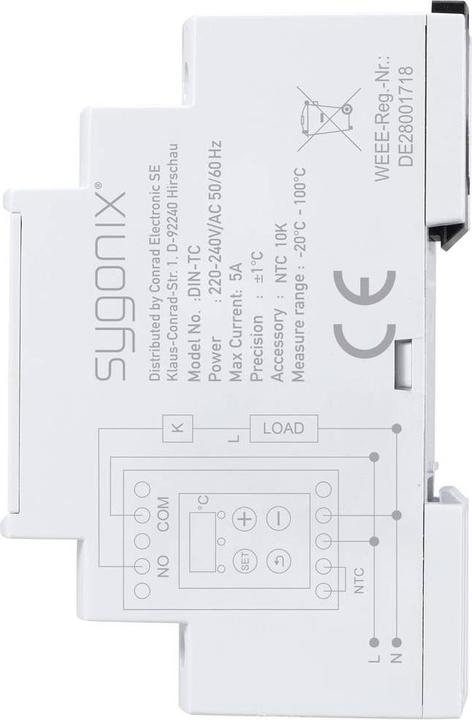 Actual product image Sygonix Temperature switch -20 - 100 °C